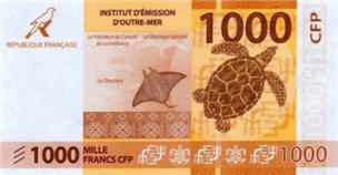 P6 French Pacific Territories 1000 Francs Year 2014